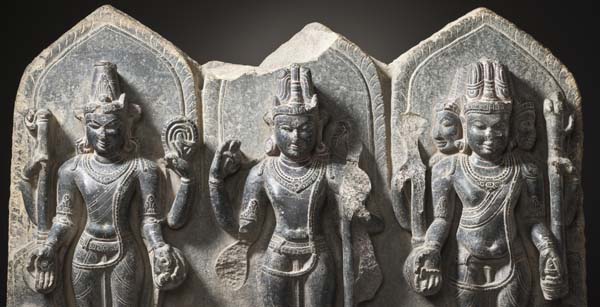 The Hindu Gods Vishnu Shiva and Brahma LACMA M.86.337 8 of 12